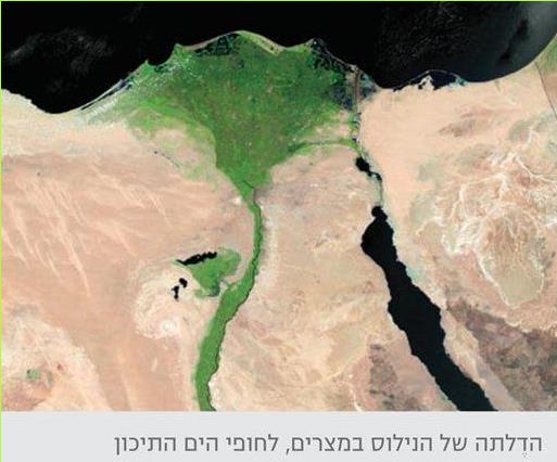הדלתה של הנילוס במצרים, לחופי הים התיכון